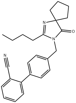 4'-[(2-Butyl-4-oxo-1,3-diazaspiro[4.4]non-1-en-3-yl)methyl]-(1,1'-biphenyl)-2-carbonitrile