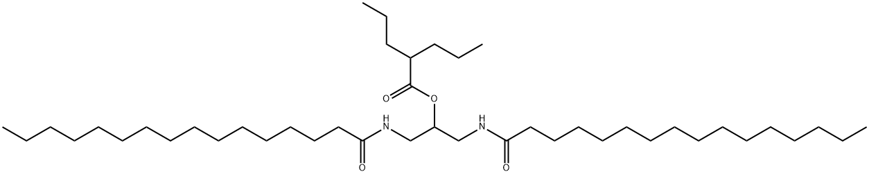 1,3-dihexadecanoylamino-2-valproyl-propan-ol 结构式