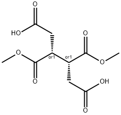 (2R,3R)-rel-1,2,3,4-Butanetetracarboxylic acid, 2,3-diMethyl ester 结构式