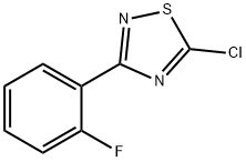 5-Chloro-3-(2-fluoro-phenyl)-[1,2,4]thiadiazole Struktur