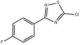 5-Chloro-3-(4-fluoro-phenyl)-[1,2,4]thiadiazole 化学構造式