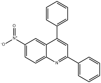 6-Nitro-2,4-diphenyl-quinoline 化学構造式