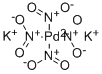 四硝基钯(II)酸钾,13844-89-8,结构式