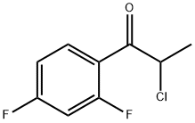 1-Propanone, 2-chloro-1-(2,4-difluorophenyl)- (9CI) Structure