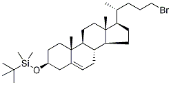 (3β)-24-BroMo-3-[(tert-butyl)diMethylsilyloxy]-chol-5-ene Structure