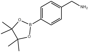 4-AMINOMETHYLPHENYLBORONIC ACID, PINACOL ESTER, HCL Struktur