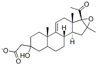 16,17-Epoxy-3-hydroxy-16-methyl-pregn-9(11)-ene-20-one-3-acetate Structure
