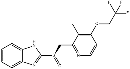 (R)-ランソプラゾール 化学構造式