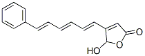 5-Hydroxy-4-[(1E,3E,5E)-6-phenyl-1,3,5-hexatrienyl]furan-2(5H)-one Structure