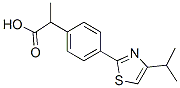 α-Methyl-4-(4-isopropyl-2-thiazolyl)benzeneacetic acid Structure