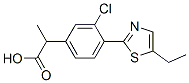 3-Chloro-α-methyl-4-(5-ethyl-2-thiazolyl)benzeneacetic acid|