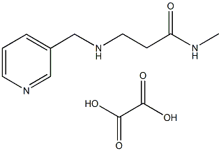N1-Methyl-N3-(3-pyridinylmethyl)-b-alaninamide oxalate 化学構造式