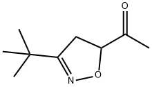 Ethanone, 1-[3-(1,1-dimethylethyl)-4,5-dihydro-5-isoxazolyl]- (9CI) Structure