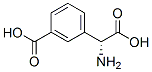 (R)-2-アミノ-2-(3-カルボキシフェニル)酢酸 化学構造式