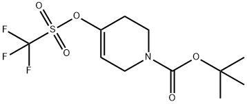1-(tertbutoxycarbonyl)-1,2,3,6-tetrahydropyridin-4-yltrifluoromethanesulfonate Structure