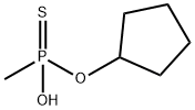 Phosphonothioic acid, methyl-, O-cyclopentyl ester (9CI) 结构式