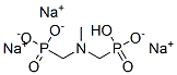 trisodium hydrogen [(methylimino)dimethylene]diphosphonate Structure