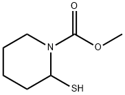 1-Piperidinecarboxylic  acid,  2-mercapto-,  methyl  ester,138682-13-0,结构式