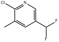 2-氯-5-(二氟甲基)-3-甲基吡啶 结构式