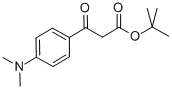 BETA-OXO-4-DIMETHYLAMINO-BENZENEPROPANOIC ACID 1,1-DIMETHYLETHYL ESTER 化学構造式