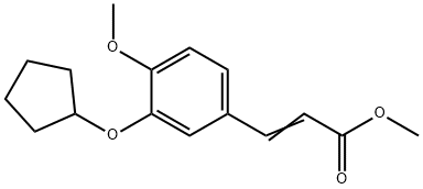 METHYL 3-[3-(CYCLOPENTYLOXY)-4-METHOXYPHENYL]ACRYLATE,138715-51-2,结构式