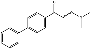 1-[1,1'-ビフェニル]-4-イル-3-(ジメチルアミノ)-2-プロペン-1-オン 化学構造式