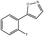 Isoxazole, 5-(2-fluorophenyl)- (9CI) Structure