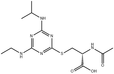 atrazine mercapturate 化学構造式