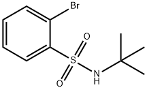 2-溴-N-叔丁基苯磺酰胺 结构式