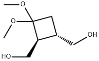 (1S,2S)-3,3-DiMethoxy-1,2-cyclobutanediMethanol, 138736-92-2, 结构式