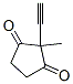 1,3-Cyclopentanedione, 2-ethynyl-2-methyl- (9CI) Structure