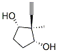 1,3-Cyclopentanediol, 2-ethynyl-2-methyl-, (1alpha,2alpha,3alpha)- (9CI) 结构式