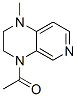 Pyrido[3,4-b]pyrazine, 4-acetyl-1,2,3,4-tetrahydro-1-methyl- (9CI) Struktur