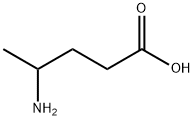 4-アミノペンタン酸 化学構造式