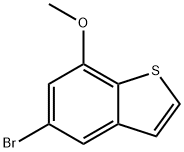 苯并[B]噻吩,5-溴-7-甲氧基-, 1388025-89-5, 结构式