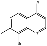 8-Bromo-4-chloro-7-methylquinoline Struktur