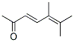 3,5-Heptadien-2-one, 5,6-dimethyl-, (E)- (9CI) Structure