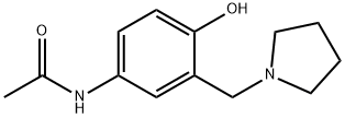 N-(4-HYDROXY-3-(1-PYRROLIDINYLMETHYL) PHENYL) ACETAMIDE Structure