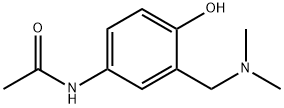 N-[3-[(Dimethylamino)methyl]-4-hydroxyphenyl]acetamide,13886-04-9,结构式