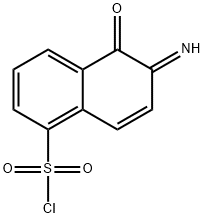 1,2-NAPHTHOQUINONE-2-DIAZIDO-5-SULFONYL CHLORIDE Struktur