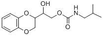 1-(1,4-Benzodioxan-2-yl)-1,2-ethanediol 2-isobutylcarbamate Structure