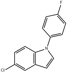 5-氯-1-(4-氟苯基)-1H-吲哚,138900-22-8,结构式