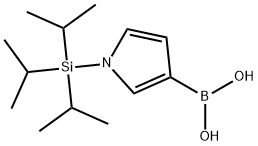 1-(三异丙基硅烷基)吡咯-3-硼酸,138900-55-7,结构式