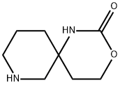 2-Oxo-3-oxa-1,8-diaza-spiro[5.5]undecane Struktur