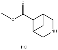 Methyl 3-azabicyclo[3.1.1]heptane-6-carboxylate hydrochloride Struktur