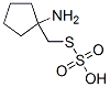 Thiosulfuric acid hydrogen S-[(1-aminocyclopentyl)methyl] ester Structure