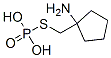 ホスホロチオ酸S-[(1-アミノシクロペンチル)メチル] 化学構造式