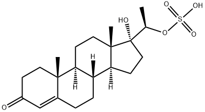 4-Pregnen-17a, 20b-diol-3-one-20-sulfate 化学構造式