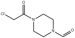 1-Piperazinecarboxaldehyde, 4-(chloroacetyl)- (9CI) 化学構造式