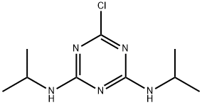 2,4-Bis(isopropylamino)-6-chloro-1,3,5-triazine Struktur
